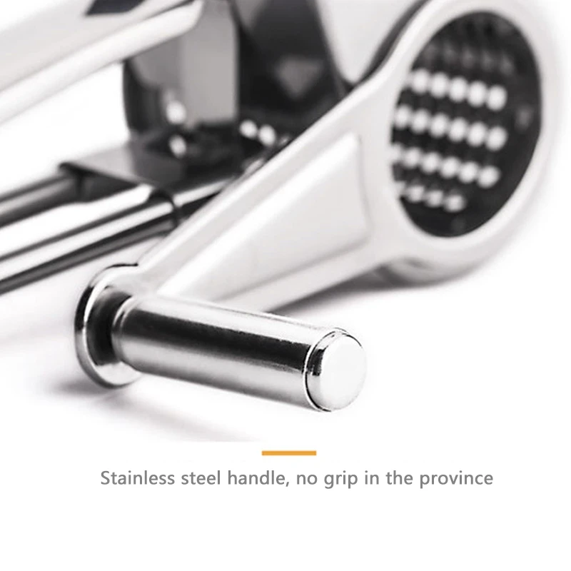 ELEG-Stainless Steel Multi Purpose Rotary Cheese Nut Spice Grater Chocolate Cutter