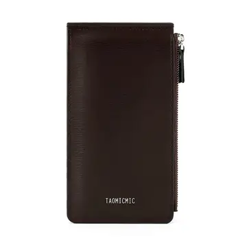 

2020 Vintage Men's Long Wallet Men Genuine Leather Multi-Card Bit Retro Card Holder Clutch Wallets Purses