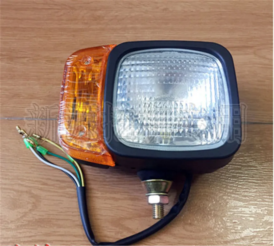left side 65-7 75-8 резиновая колесная цепь экскаватор маленький погрузчик налобный фонарь с рулевым управлением светильник - Цвет: left side