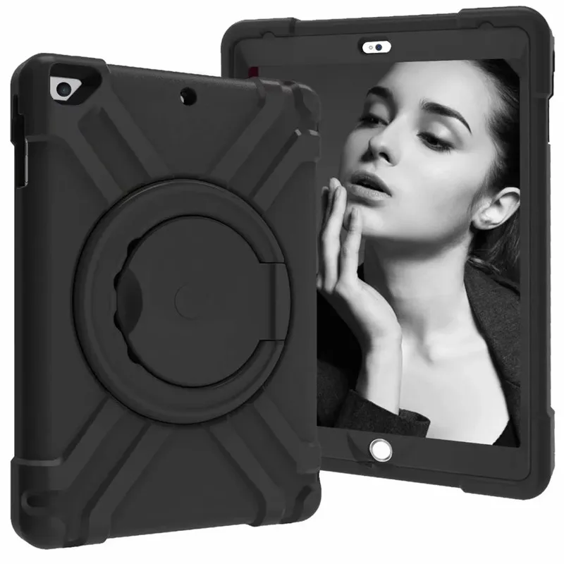 НОВАЯ Портативная сумка для планшета EVA для iPad Air Air2 Pro 9,7 iPad5 iPad6 сверхмощный детский удобный чехол для планшета Kickstand защитный чехол