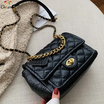 

DORANMI Diamond Lattice Flap Bags For Women 2020 Luxury Brand Designed Chain Strap Messenger Female Square Shoulder Bag BG658
