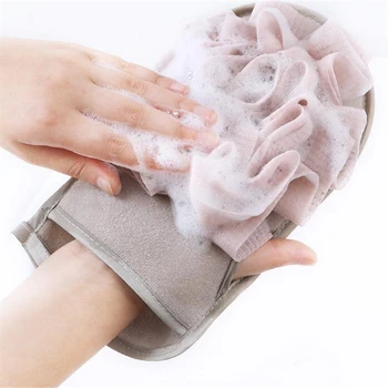 

Home Exfoliating Bath Sponge Wisp for Shower Scrubber Double Sided Body Cleaning Brush Gloves Shower Bath Massage Towel Ball