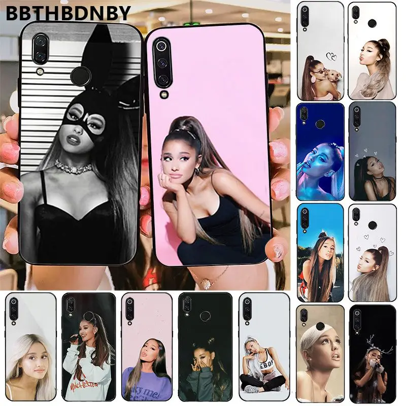 Для xiaomi mi 9 Ariana Grande ТПУ Черный чехол для телефона 8 se красный 6 6pro 6A 4X7 note 5 7|Бамперы| |