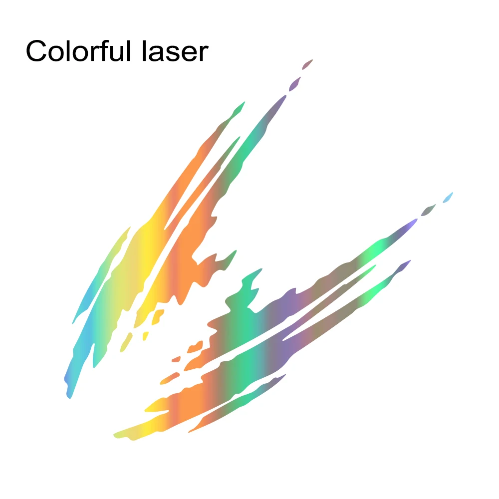 Colorful Laser 2 шт./лот, наклейки на двери гоночного автомобиля, автомобильные наклейки для украшения кузова, наклейки для Jeep Renegade, светоотражающие виниловые наклейки аксессуары для автомобиля, Стайлинг - Название цвета: Colorful Laser