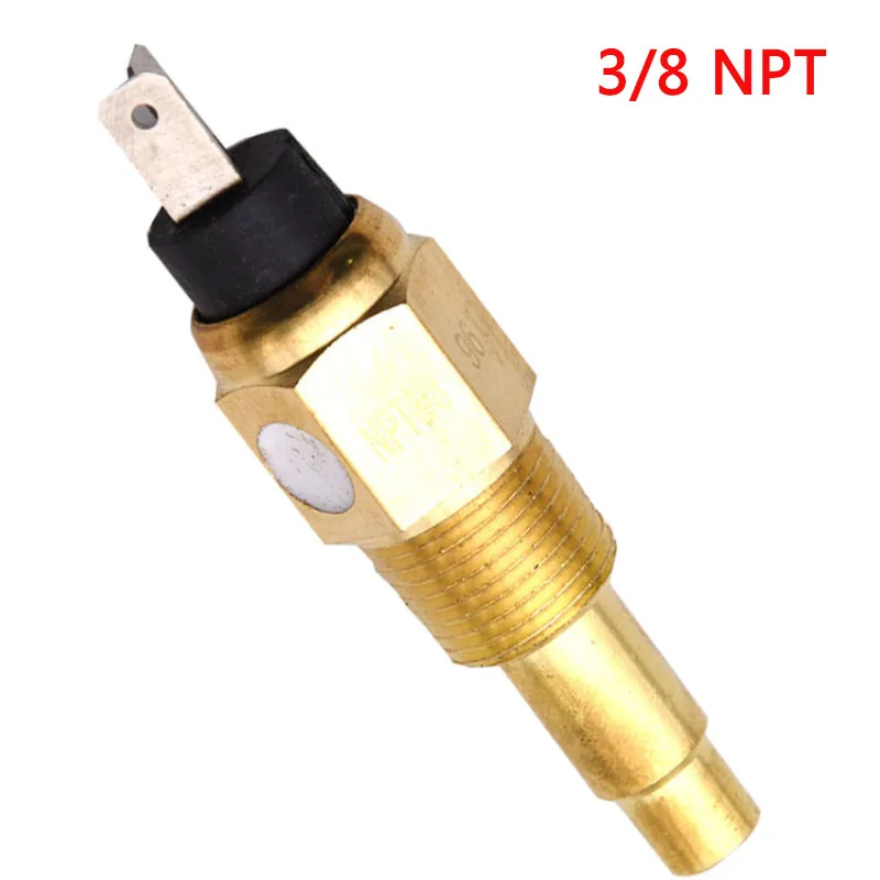3/8 NPT датчик температуры воды для автомобиля, лодки, отправителя, диапазон 40~ 120 градусов Цельсия, датчик температуры, датчик, подходит для лодки, грузовика, мотоцикла - Цвет: Temperature Sensor