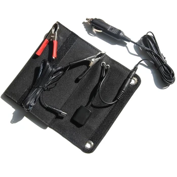 

5V/12V 18V 6W Solar Panel Charger Usb+Dc Output Portable Solar Charger Bag For Mobile Phone /Power Bank 12V Battery