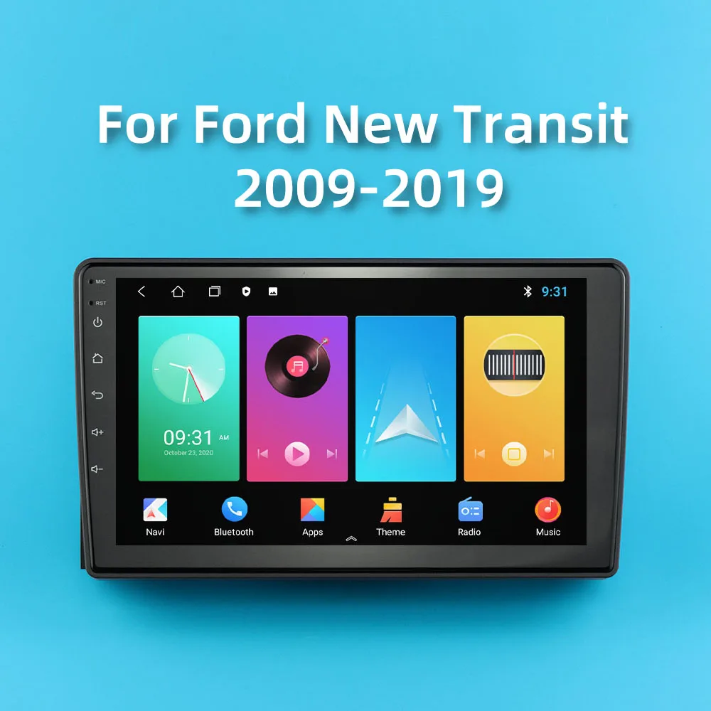 Автомагнитола 2 Din Android GPS-навигация для Ford New Transit 2009-2019 Авторадио мультимедийный