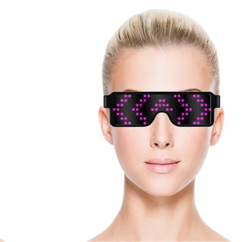 

Party LED Glasses Disco Wine Bar Dynamic Flashing LED Glasses, Raves Novelty Led Customizable Light Up Glass USB Charging