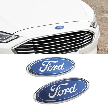 

Car Hood Front Emblem Rear Badge Sticker for Ford Logo Focus Fiesta MK6 Explorer Ranger Kuga Smax Fusion Mondeo Mk4 Transit