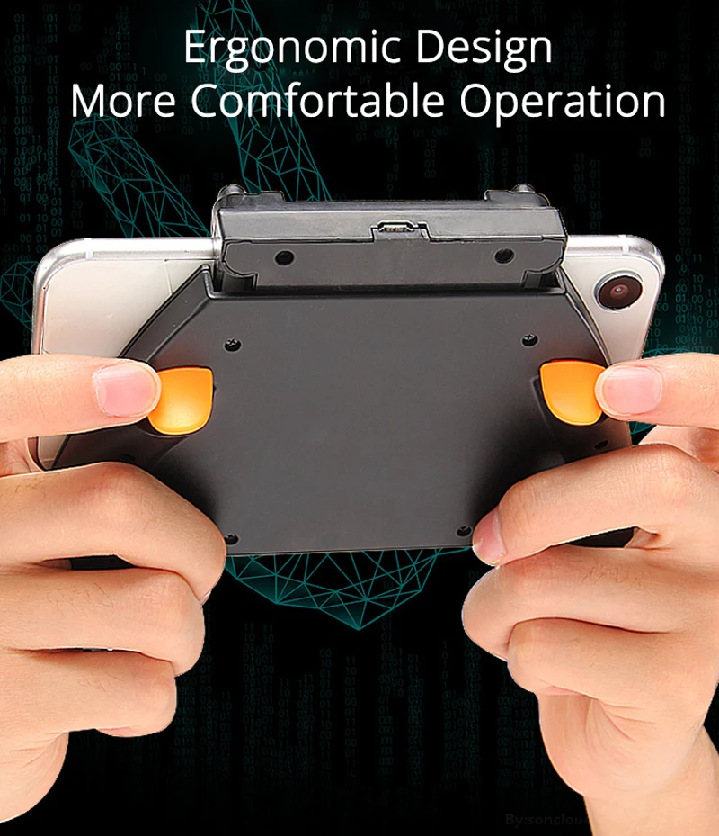  PUBG Controller For Android IOS Iphone Mobile Phone Universal Four Fingers L1R1 Game Trigger Capaci