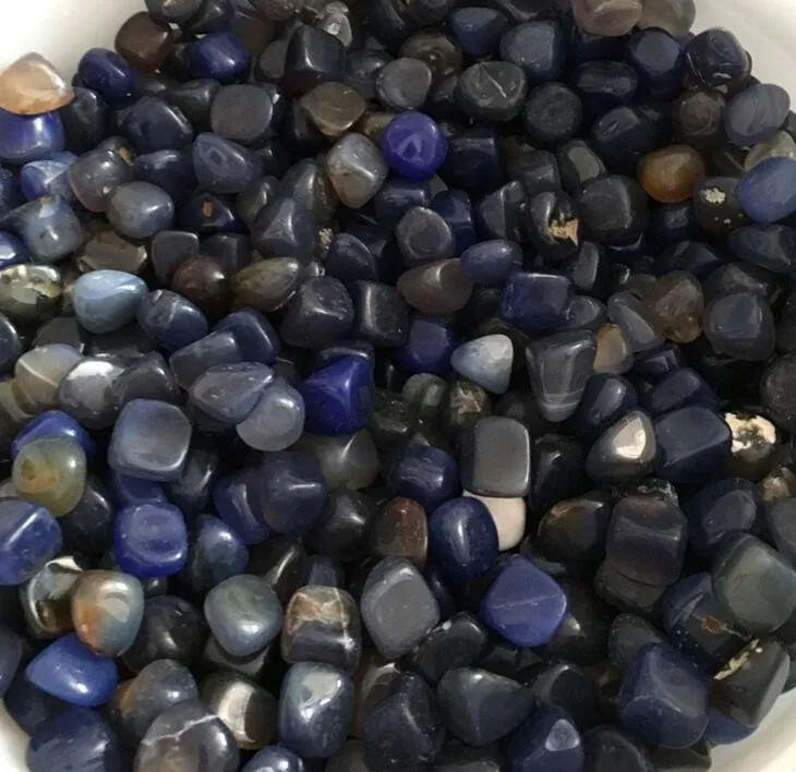 12~ 20 мм 100 г натуральный голубой Агат, камни, карманные камни, опт, Reiki Healing