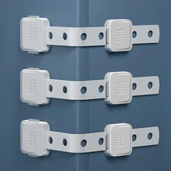 Verrou de sécurité Anti ouverture pour tiroir de réfrigérateur, Protection pour enfants, Anti pincement, boucle de sécurité pour la main, 4 pièces/lot 