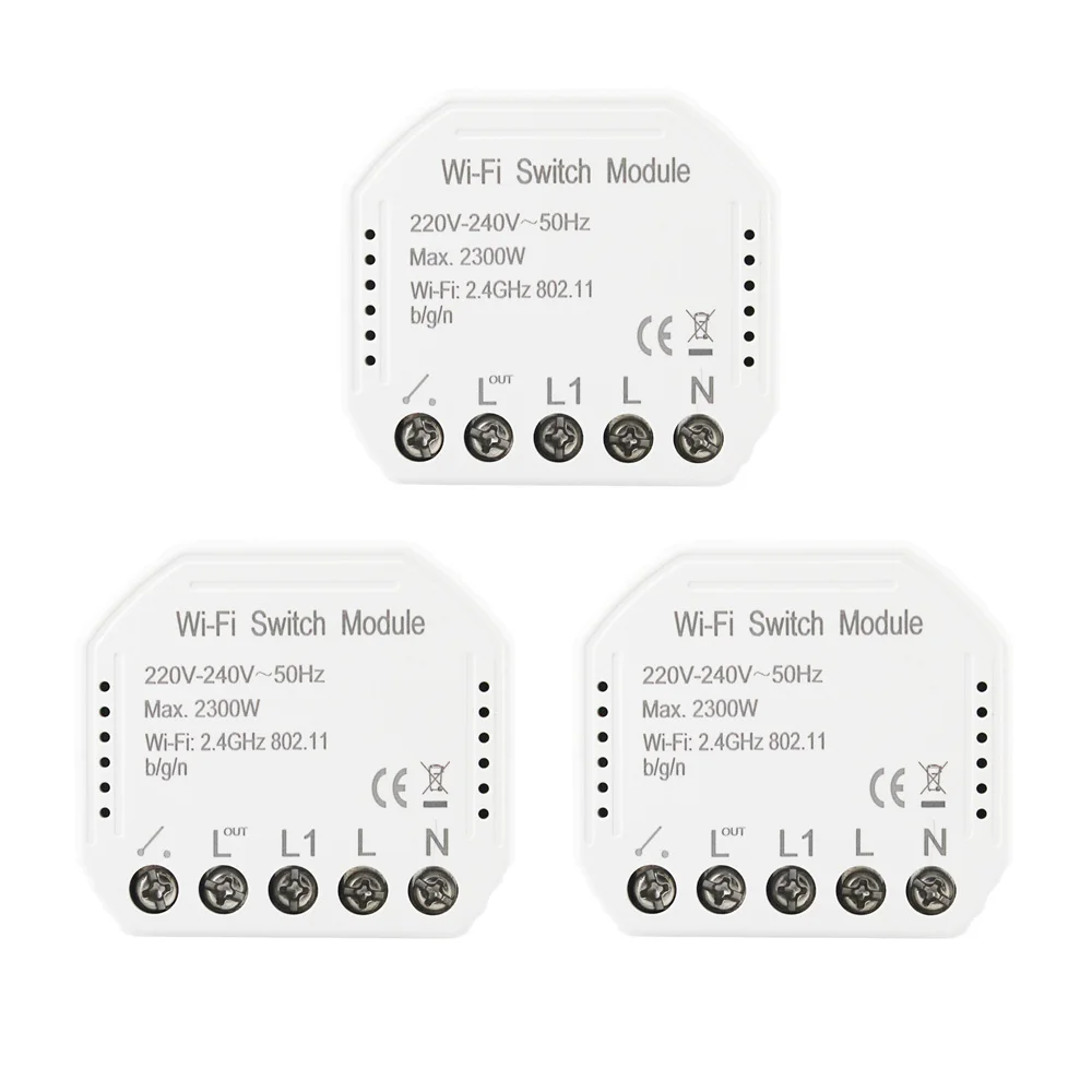 Wifi умный светильник-переключатель Diy выключатель Модуль Автоматизации Smart Life/приложение Tuya дистанционное управление, работает с Alexa Google Home 1/2 способ