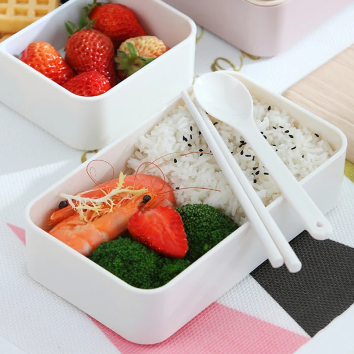100 Горячая Пшеница микроволновая Bento коробка для пикника суши фруктовые пищевые ящики для хранения контейнеров контейнер Органайзер