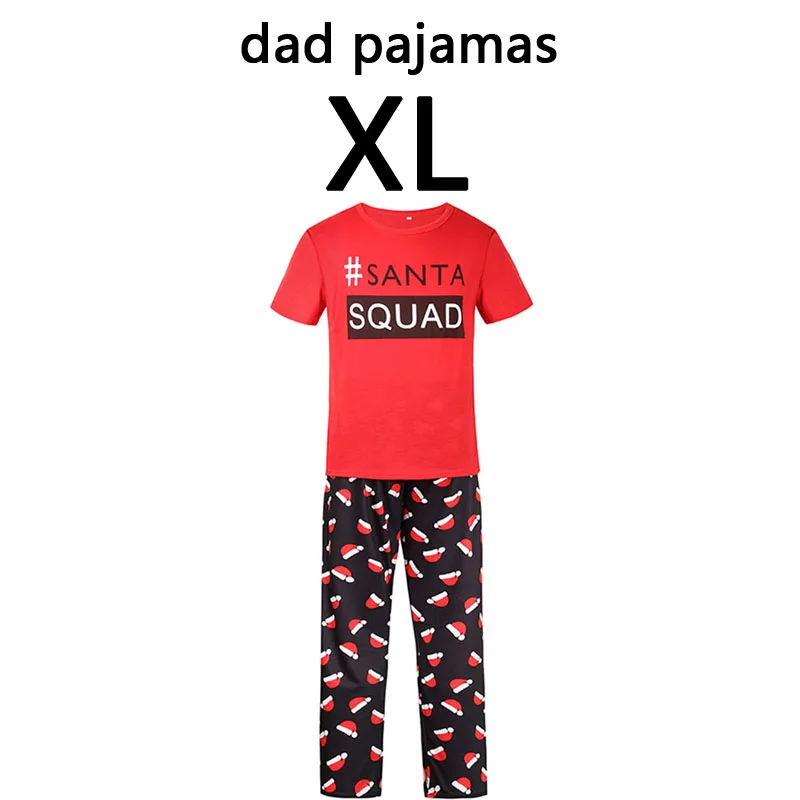 papa XL Рождественская Одежда Комплект рождественских пижам для всей семьи, костюм для родителей и детей Домашняя одежда для сна новые Семейные комплекты для папы и мамы - Цвет: papa XL
