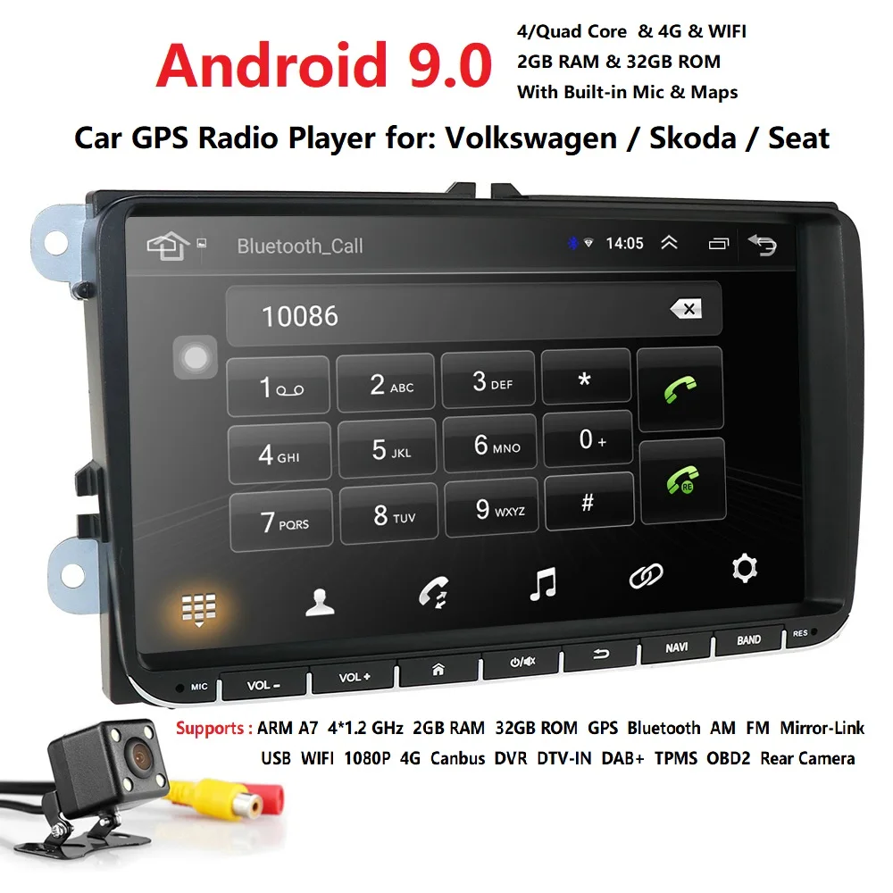 Clearance Car Multimedia player 2 Din Car Nav For VW/Volkswagen/Golf/Polo/Tiguan/Passat/b7/b6/SEAT/leon/Skoda/Octavia Radio GPS DAB Camera 0 Clearance Car Multimedia player 2 Din Car Nav For VW/Volkswagen/Golf/Polo/Tiguan/Passat/b7/b6/SEAT/leon/Skoda/Octavia Radio GPS DAB Camera 0