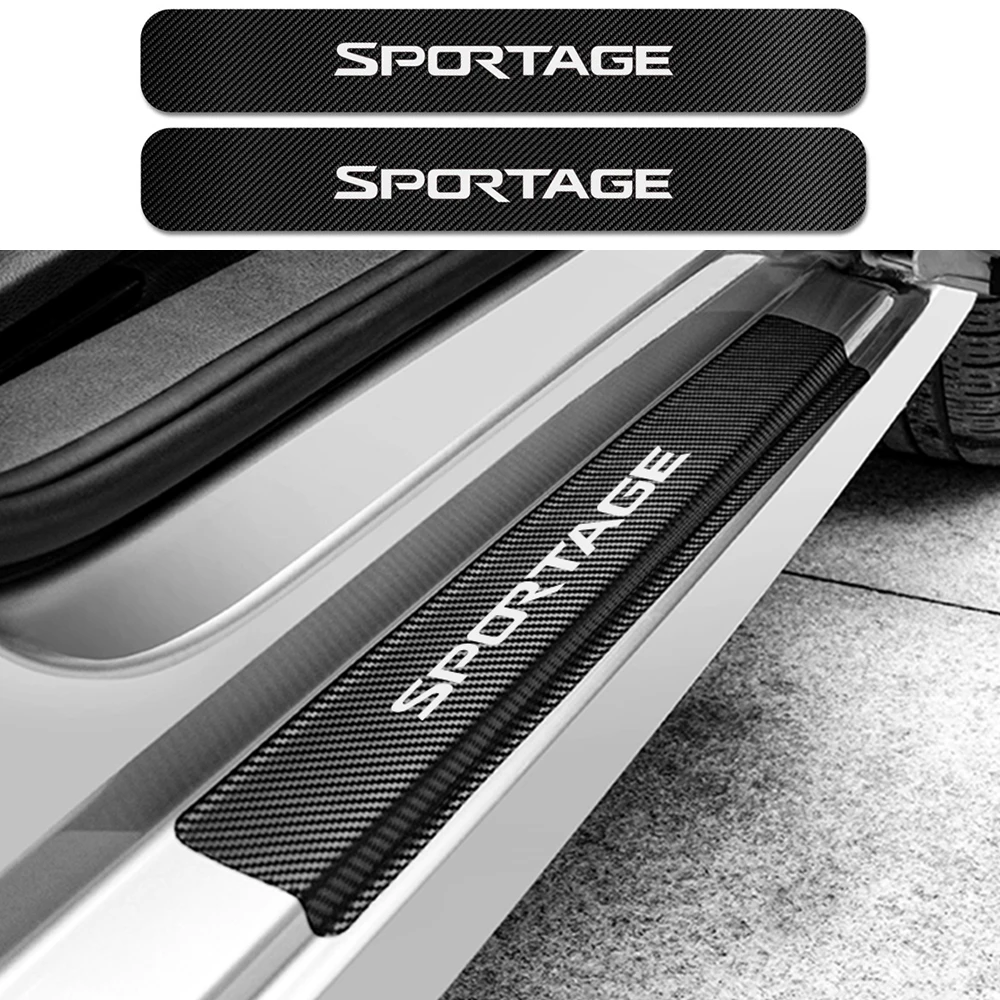 4 шт. наклейки на пороги автомобиля для Kia Sportage 3 QL защитная накладка от царапин