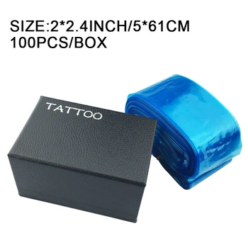 

NEW Safety Disposable Hygiene 100pcs Plastic Blue Tattoo Clip Cord Covers Bag For Tattoo Clip Cord Supply Drop Shipping