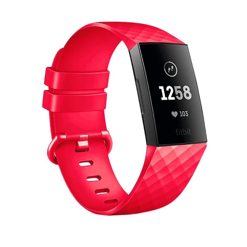 Sport Bands For Fitbit Charge 3 Strap Soft TPU Watch Strap Bracelet Replacement Belt For Fit bit Charge 4 Charge 3 SE Band