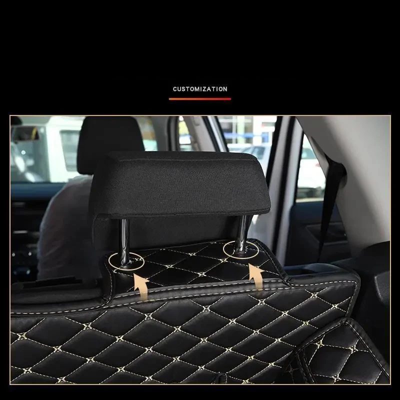 NEFLUM Tappetino Bagagliaio Auto per Toyota C-HR CHR SUV 2017-2023, Antiscivolo Tappeto Bagagliaio Vasca Baule Protezione Bagagliaio Accessori,Black-Beige