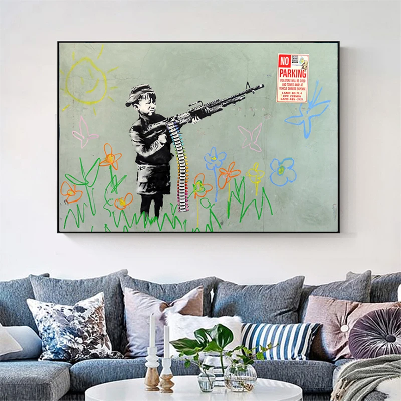 

Graffiti Modern Wall Art Canvas Paintings Street Art Canvas Pictures Pop Art Posters And Prints For Living Room Wall Decoration