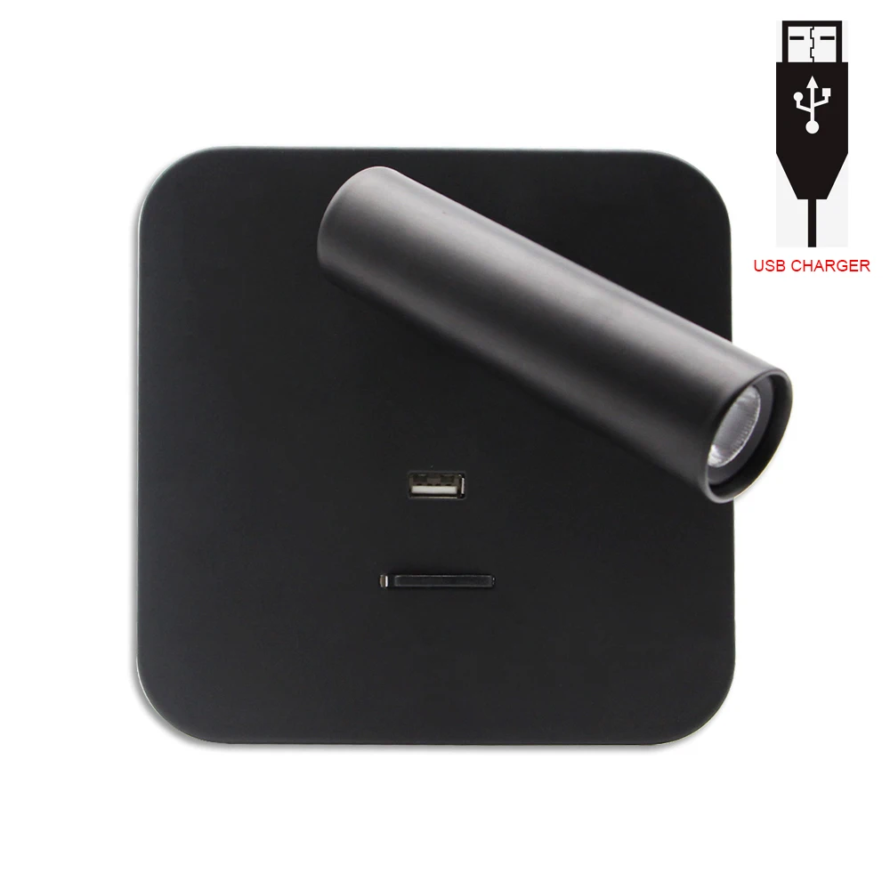 Hartisan Спальня лампа для чтения Алюминий бра Современное оформление комнаты