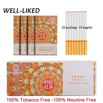 

2020 New Lemon Black Tea Herbal Cigarette Ladies Smoking Cigarettes No Nicotine & Tobacco Fine Cigarettes Drop Shipping Gifts