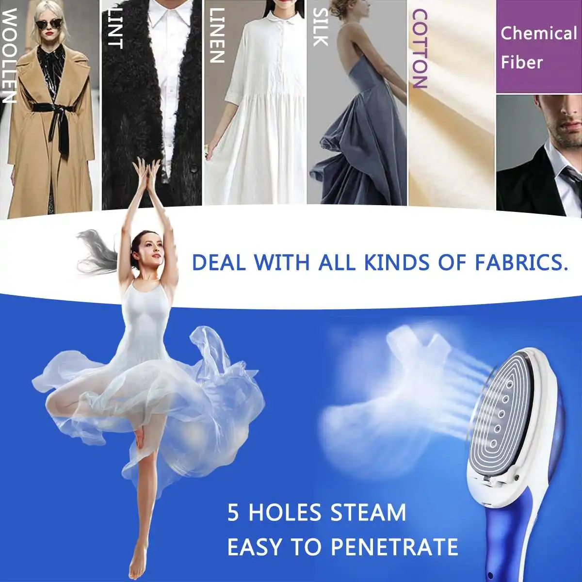 Портативный 800 Вт ручной отпариватель для одежды, Мини Бытовая техника, электрические паровые утюги, щетки для отпаривателя нижнего белья, Утюг