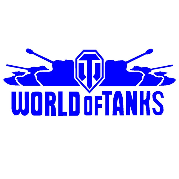 Автомобильные наклейки World of Tanks креативные смешные наклейки для дверей водонепроницаемые авто тюнинг Стайлинг 50 см 100 см D22 - Название цвета: Синий