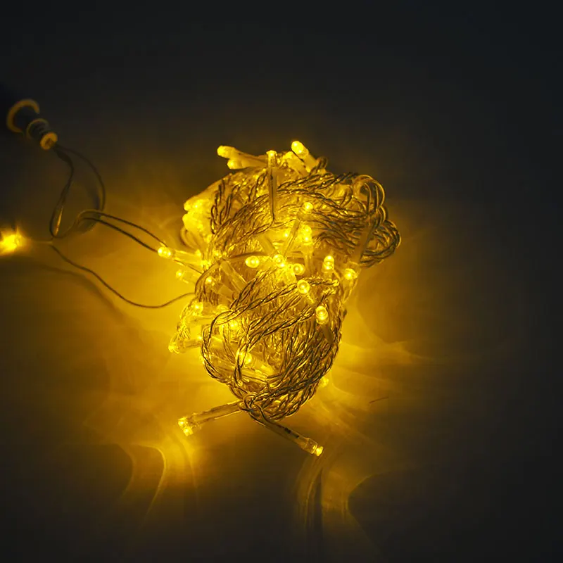 Цвет: желтый 10 м 100 светодиодный s Рождественский светодиодный светильник лампа для бутылки вина гирлянда открытый светильник ing светодиодный цепь navidad украшение водонепроницаемый IP65 - Испускаемый цвет: Цвет: желтый
