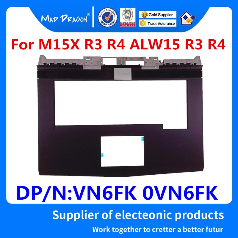 NEW original Laptop Replacement Parts Palmrest Upper Cover Case For Dell Alienware M15X R3 R4 ALW15 15 R3 R4 VN6FK 0VN6FK photo