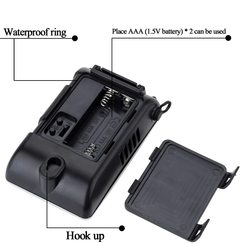 Wireless Weather Station Clock with Indoor Outdoor Temperature Humidity