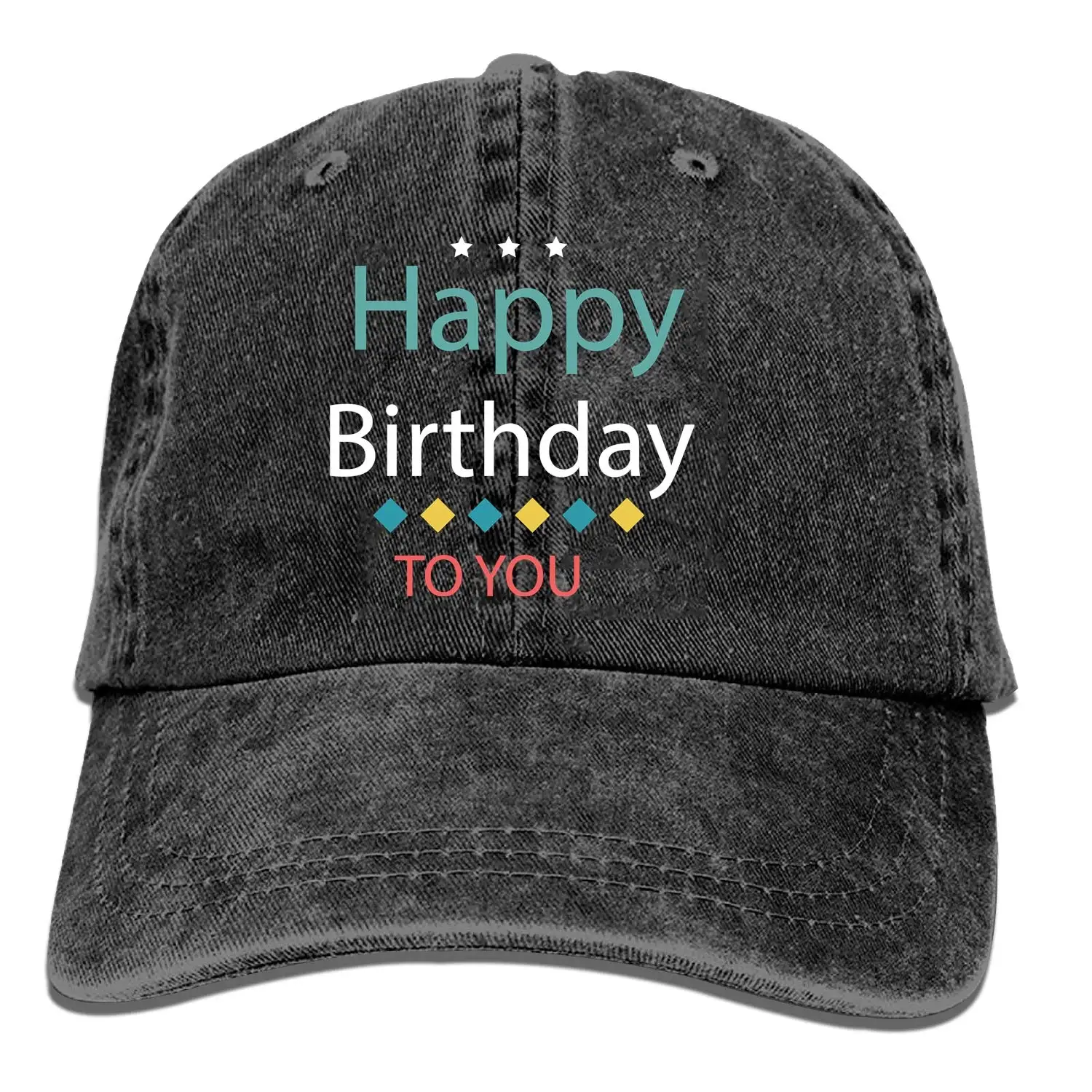 Джинсовая бейсболка на день рождения s Hat Регулируемая хлопковая спортивная крышка ремня для мужчин и женщин