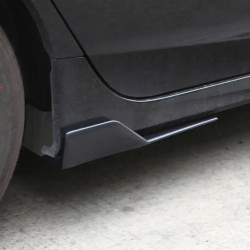 Car Bumper Spoiler 2pcs Universal Car Rear Bumper Spoiler Left/Right Rear Side Skirt Protective Panels Anti-crash Diffuser Lip Wrap Angle Protector