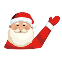 Рождественская серия наклейки на заднее стекло заднего стекла стеклоочистителя Съемные Наклейки на лобовое стекло автомобиля