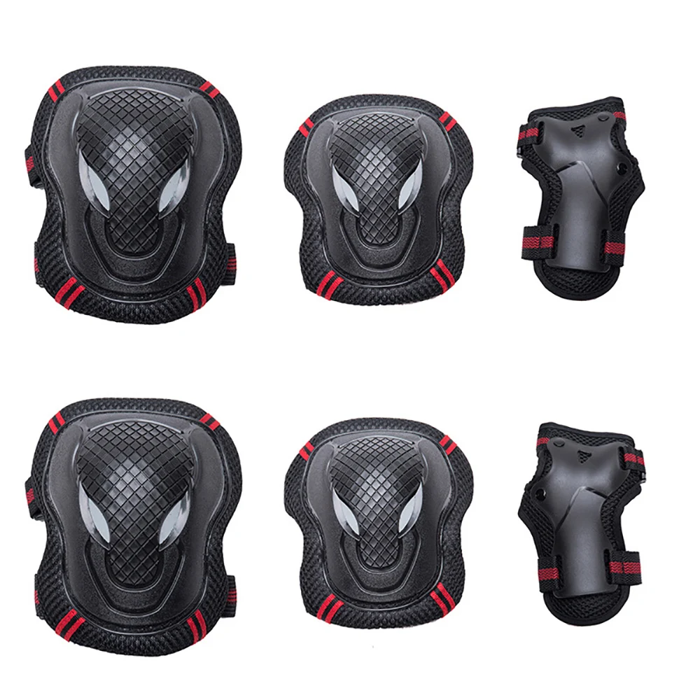 Outdoor 6Pcs/Set Sport Skating Protective Gear Set Elbow Pads Skateboard Ice Skate Roller Knee Protector For Adult Kids Gift