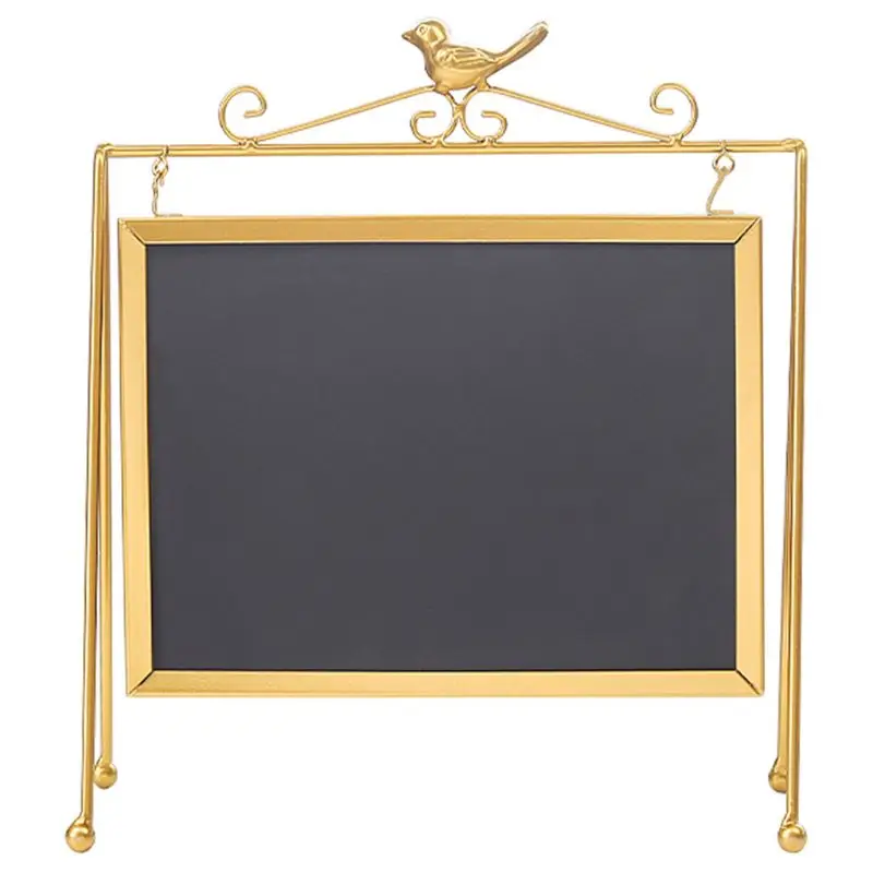 

Desktop Memo Message Blackboard Easel Chalkboard Kids Writing Boards for Wedding D08B