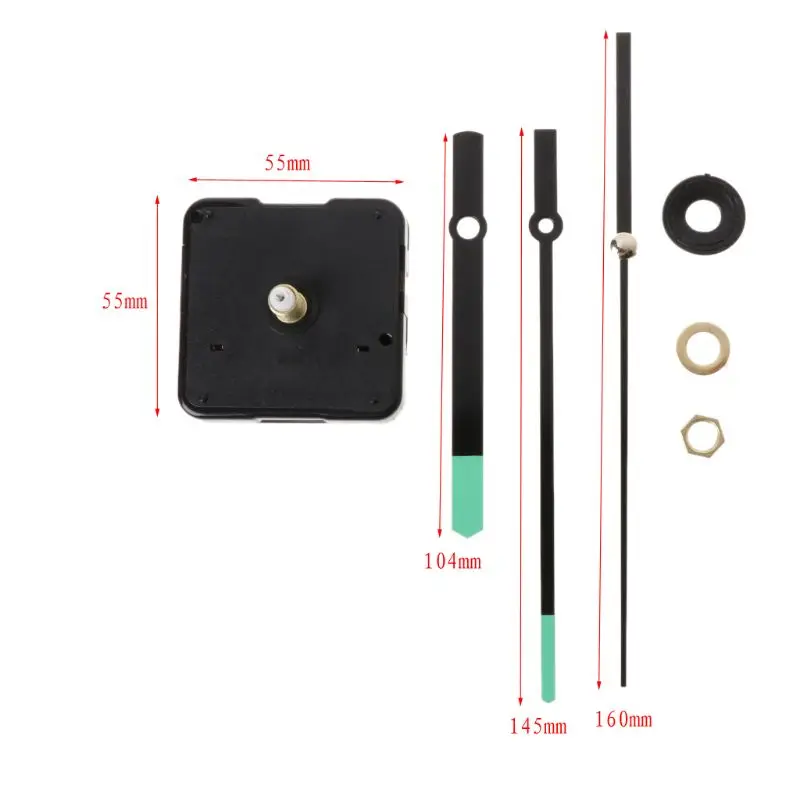 DIY Quartz Clock Movement Mechanism Hands Wall Repair Tools Parts Silent Kit Set