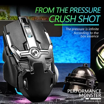 

V15 Mechanical 8-button Mouse Four-way Roller Ergonomics Games Mouse GDeals