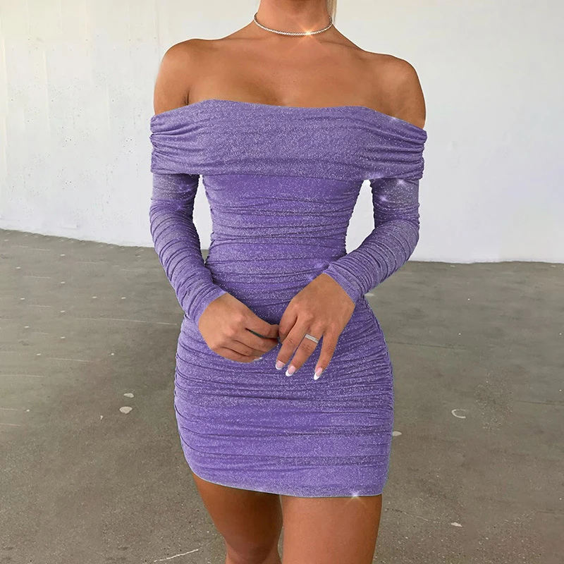 purple club dresses