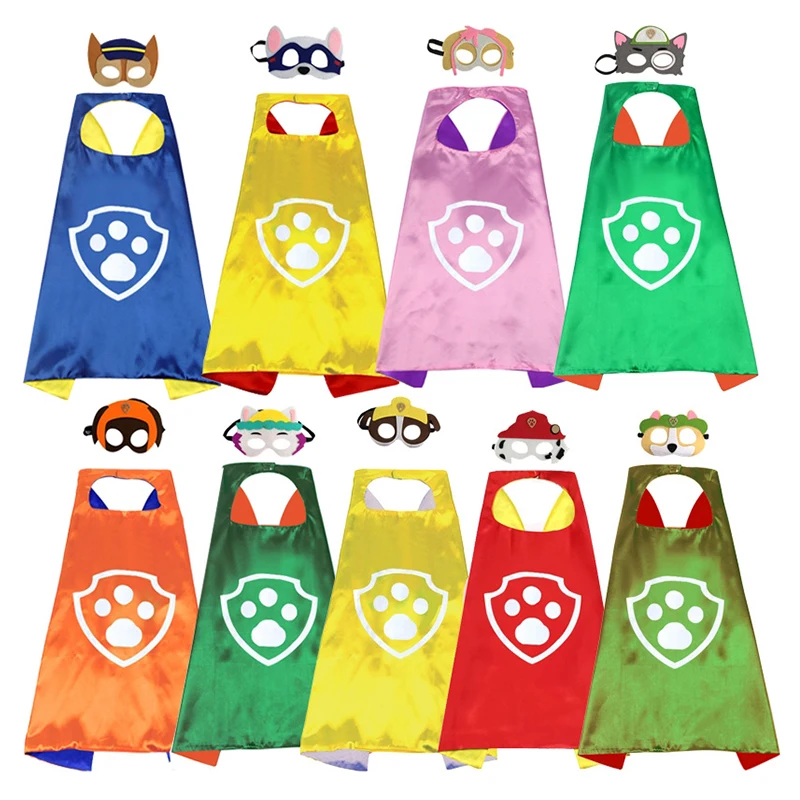 Paw Patrol/детская одежда для костюмированной вечеринки; комплект игрушек; фигурка щенка; аниме; Чейз; Маска Marshall; плащ; детская танцевальная вечеринка; игрушки; украшения