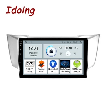 

Idoing 9"PX5 Car Radio Player Navigation GPS Carplay Auto Bluetooth Head Unit For Lexus RX300 RX330 RX400H Toyota Harrier 2003