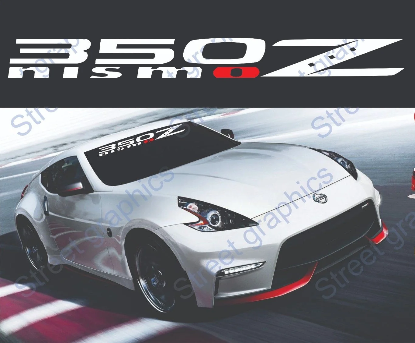 Для NISSAN 350Z NISMO виниловая наклейка на лобовое стекло