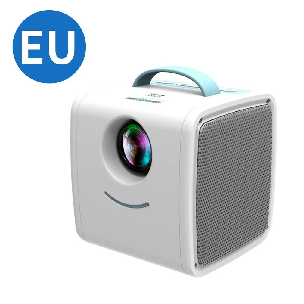 EU Plus мини Q2 Домашний Детский проектор, портативный светодиодный проектор с поддержкой Hd 1080P маленький прожектор 20-80 дюймов Размер проекции