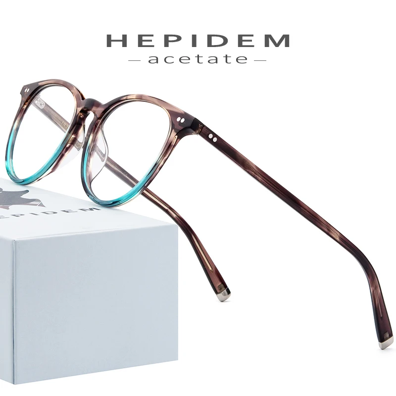 HEPIDEM ацетатные оптические очки, оправа для мужчин, Ретро стиль ...