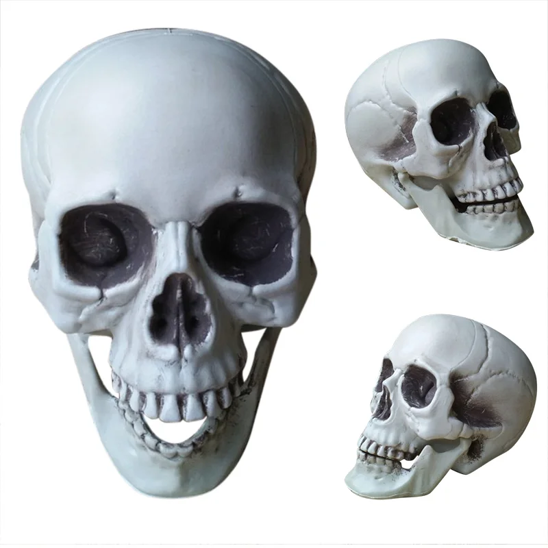 

Halloween Skull Head Decor Toy Coffee Bars Home Ornament Party Festival Toys New UD88