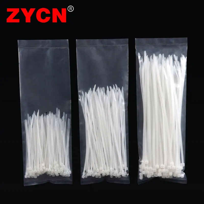 

ZYCN 300pcs plastic Self-locking Cable tie Set 3*100 3*150 4*200mm