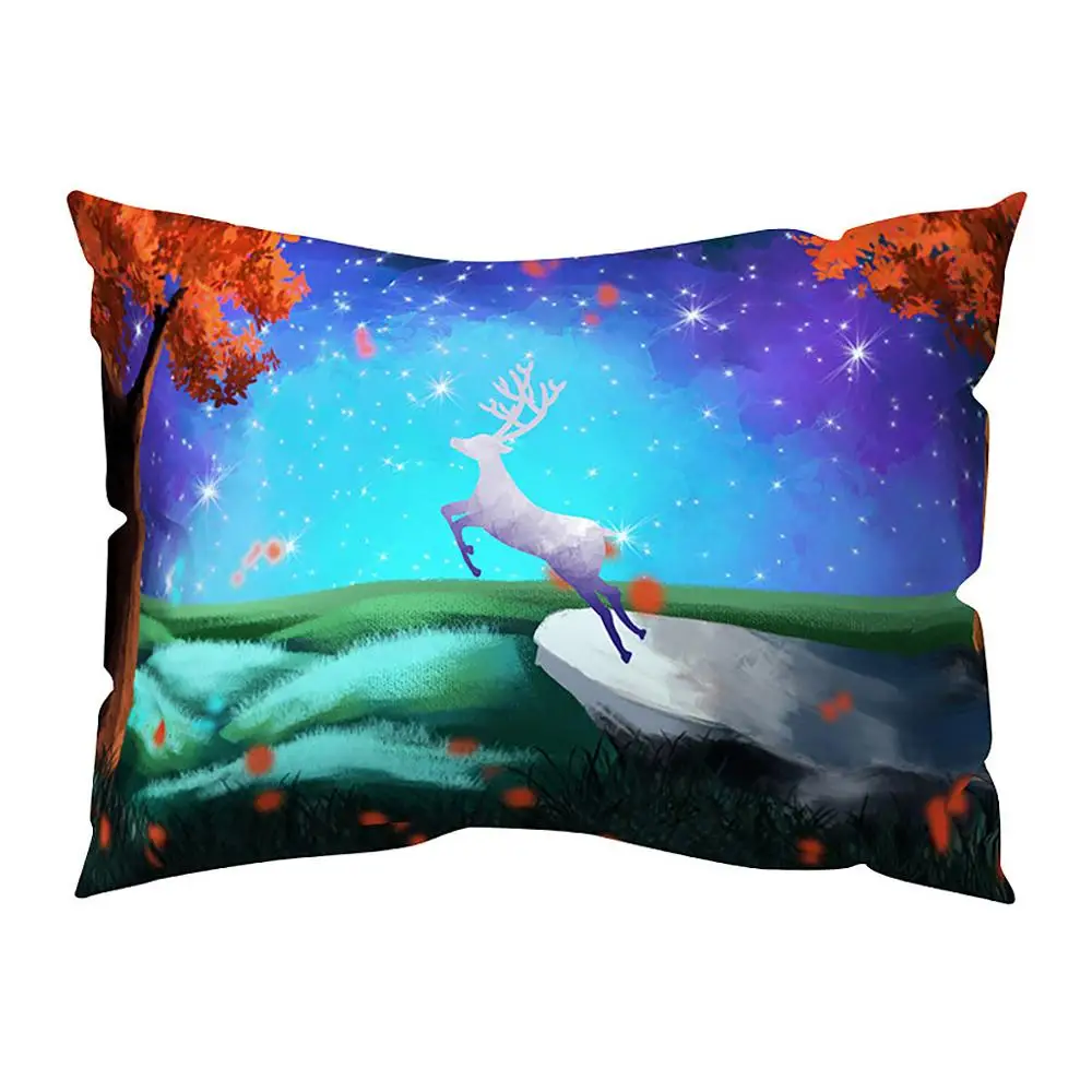 pillow case Персик крышка 30x50 см печатные подушки Чехол для подушки из сатина/Чехол рождественское письмо Подушка Чехол zijden kussensloop 30D4 - Цвет: pillow case