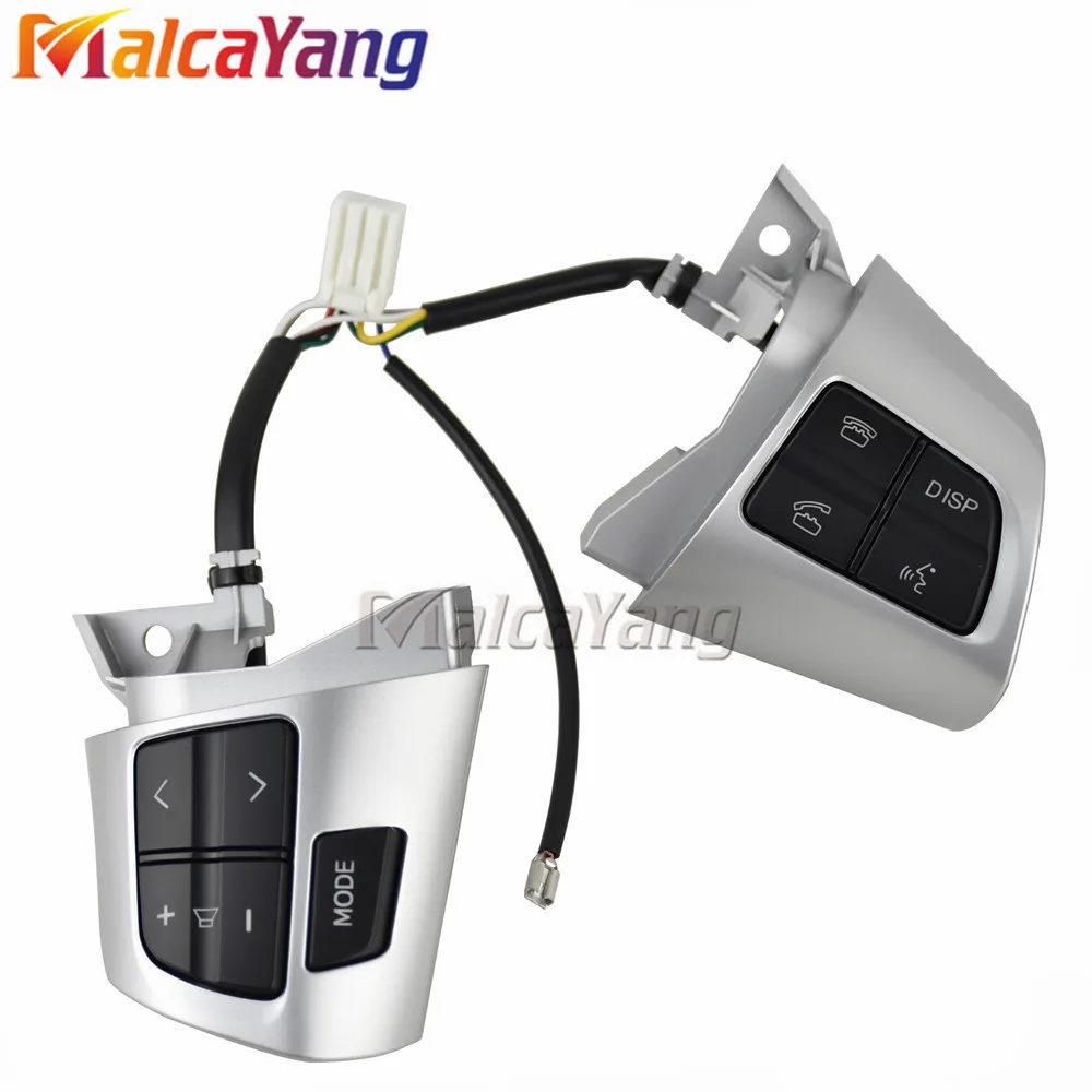 Рулевое колесо аудио кнопка управления 8425002230 для TOYOTA COROLLA ADE150 NDE150 NRE150 ZRE15* ZZE150 2010-2013 84250-02230 - Цвет: silver
