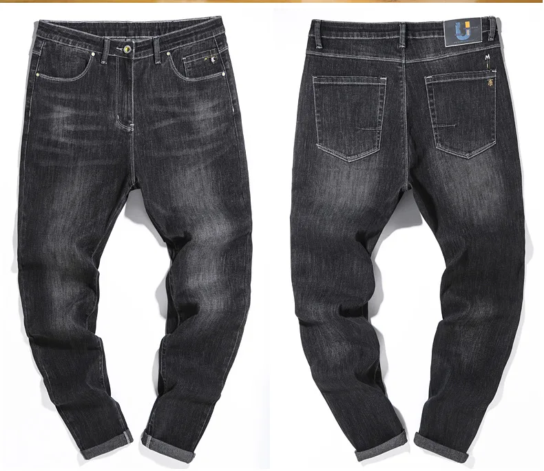 2022 Men Loose Stretch Harem Denim Jeans Autumn And Winter New Jeans Plus Size Trousers Trendy Pants Large Size Pants Dropship